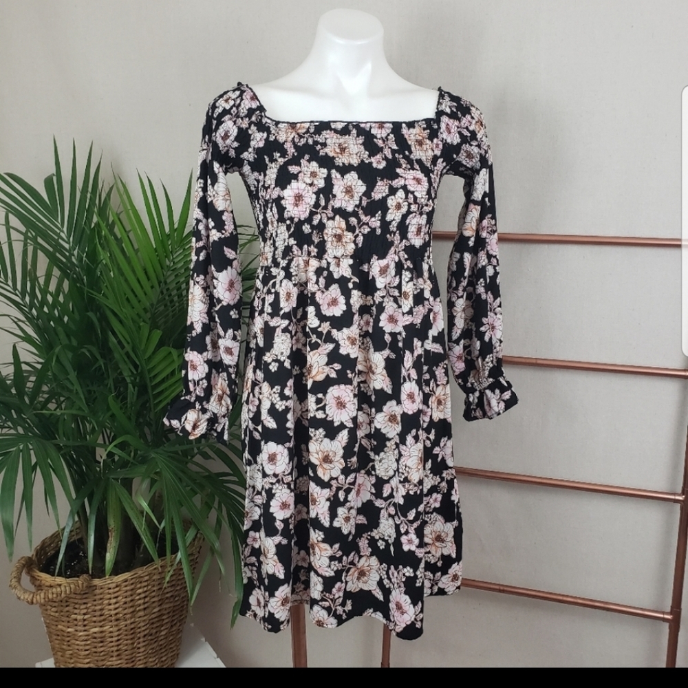 Gypsies & Moondust Off the Shoulder Floral Dress